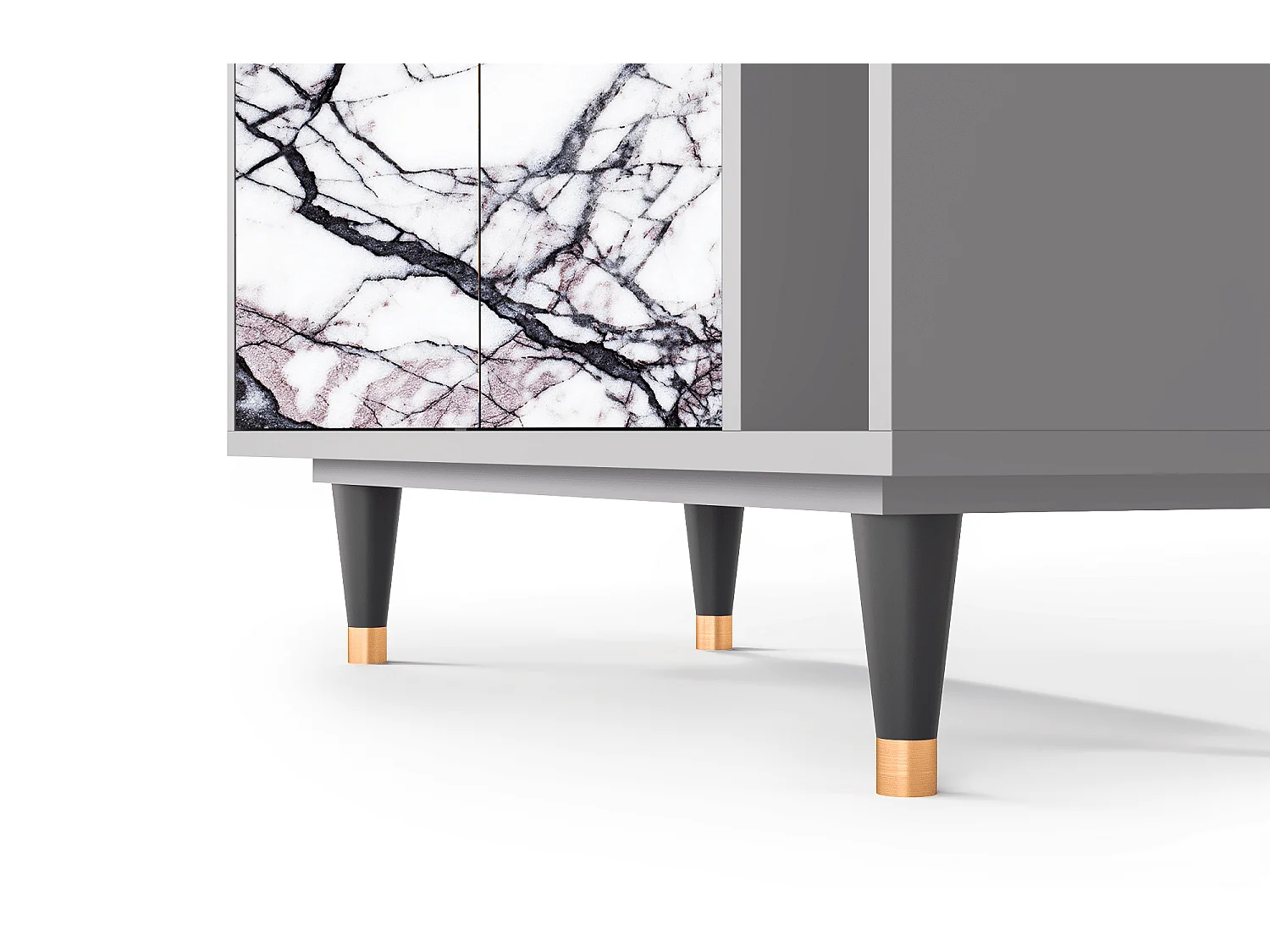 Aparador - 96х110х41 cm - BS6 - Raven Marble, Gris