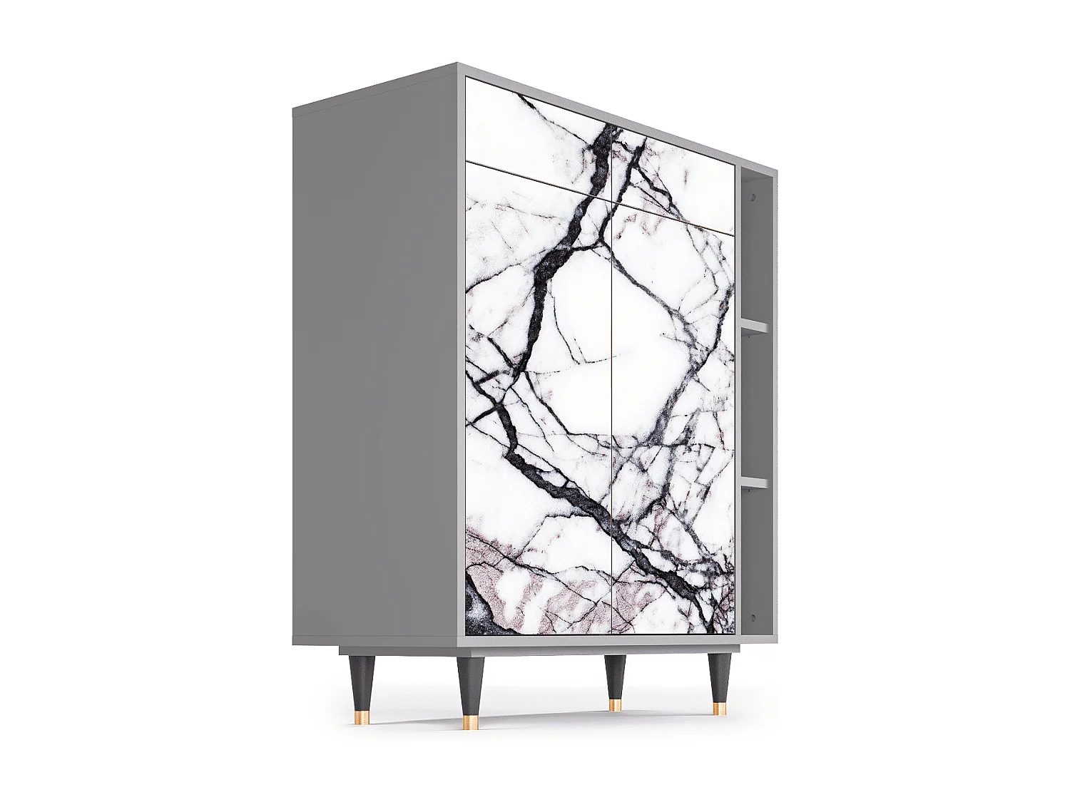 Buffet - 96х110х41 cm - BS6 - Raven Marble, Gris