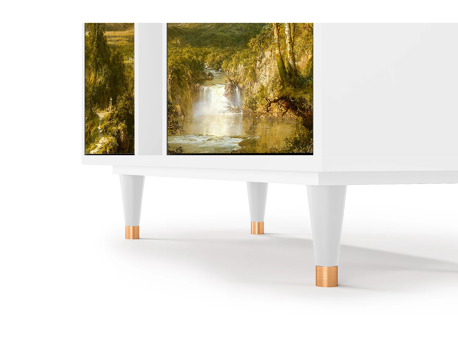 Kredens - 94х96х41 cm - BS5 - The Heart of the Andes , Biały