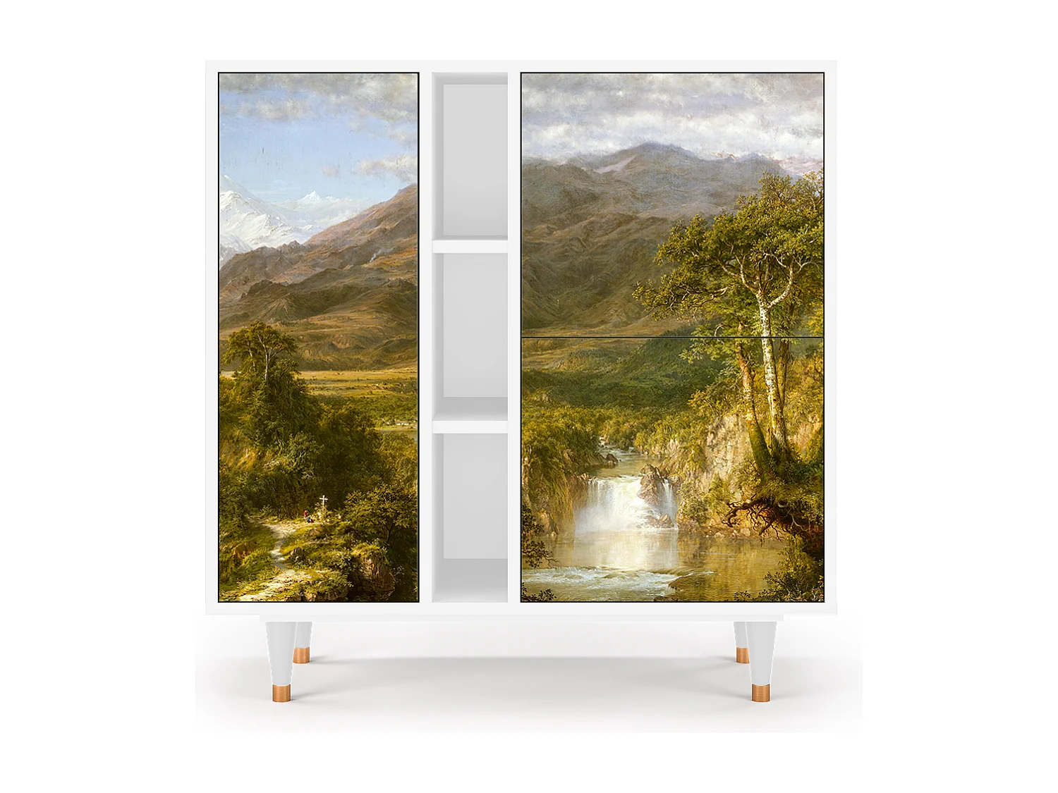 Aparador - 94х96х41 cm - BS5 - The Heart of the Andes , Branco