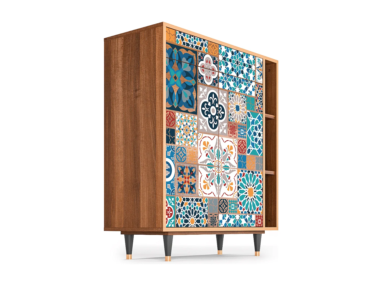 Aparador - 96х110х41 cm - BS6 - Moroccan Market, Nogueira