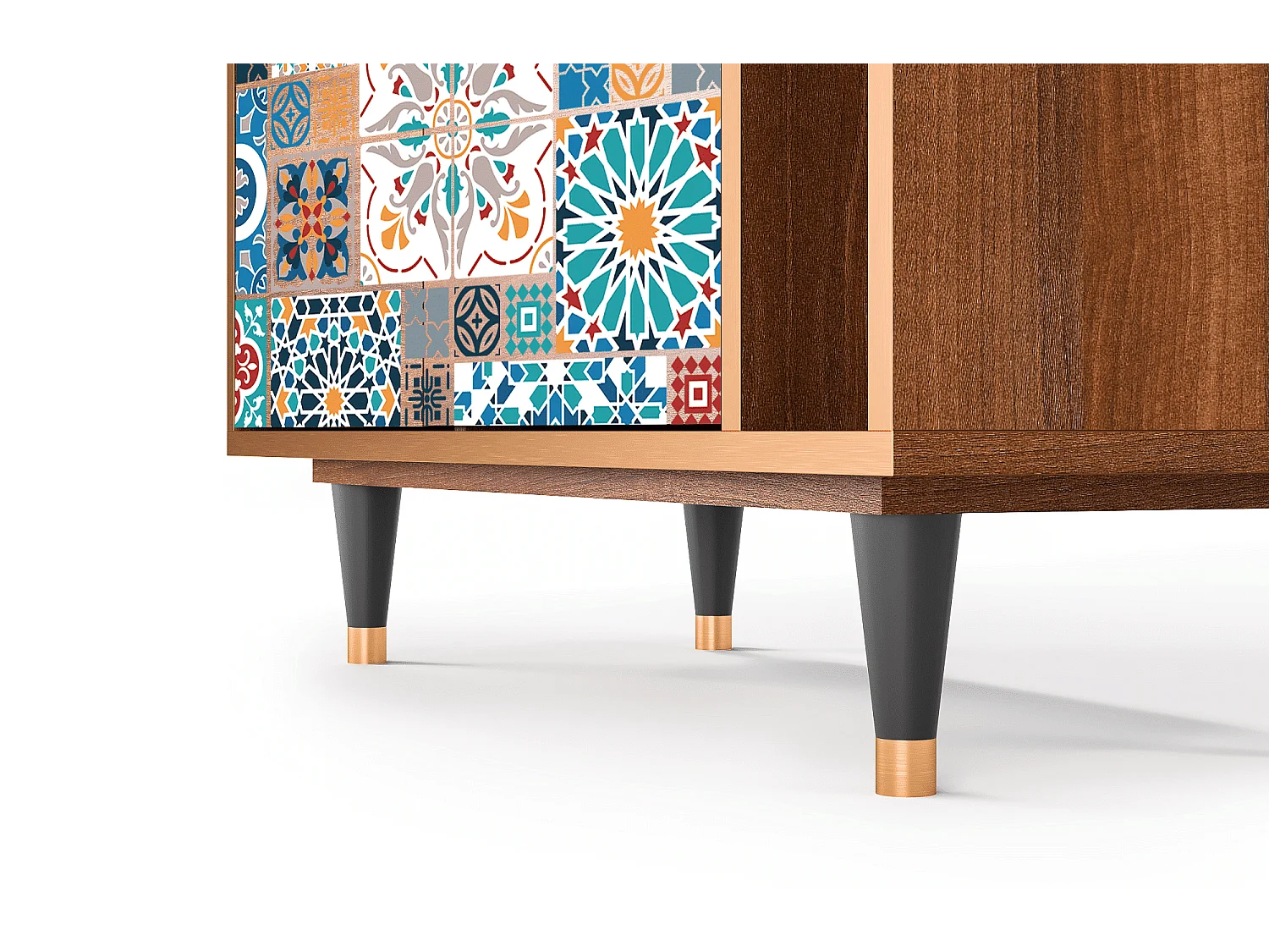 Sideboard - 96х110х41 cm - BS6 - Moroccan Market, Walnuss