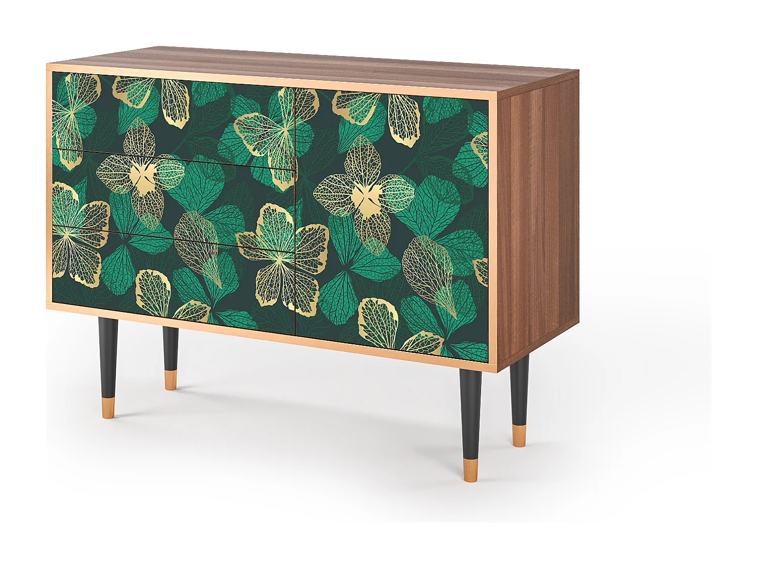 Buffet - 115х84х41 cm - S3 - Green Flower, Noyer