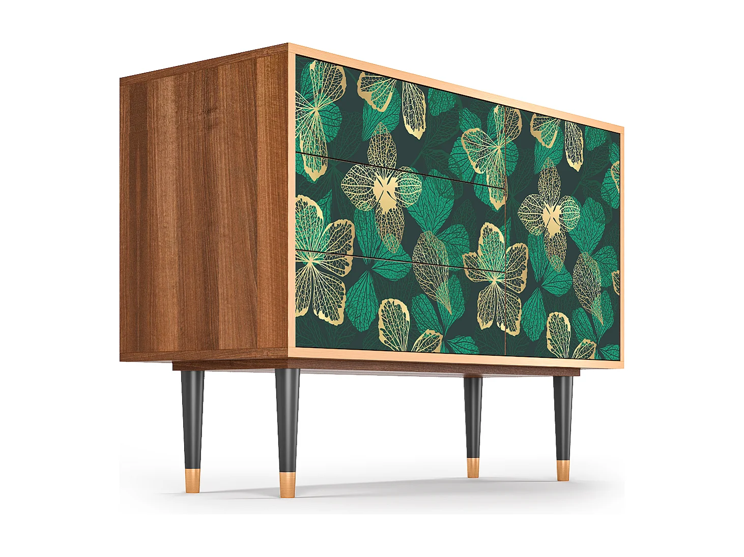 Buffet - 115х84х41 cm - S3 - Green Flower, Noyer