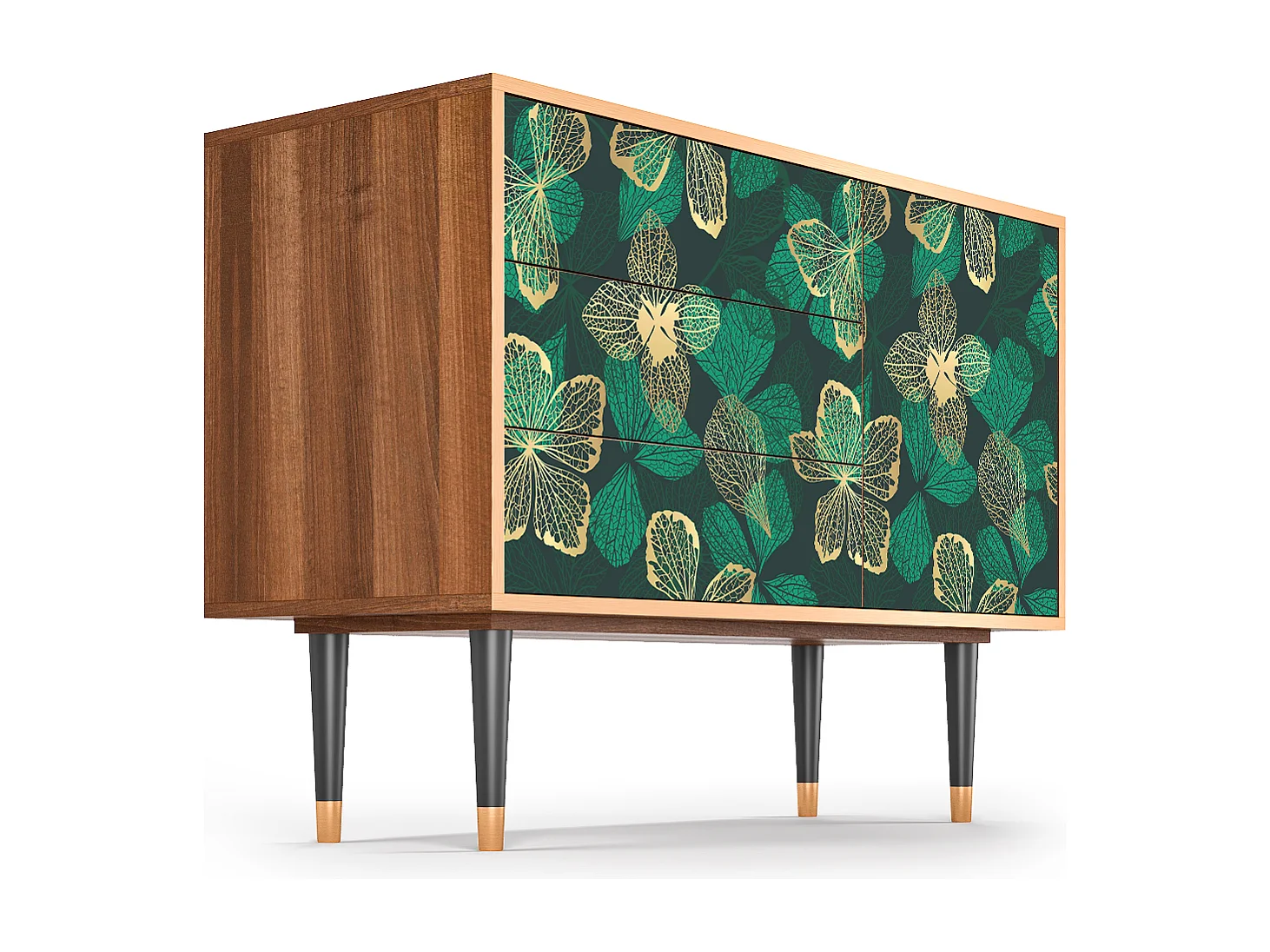 Buffet - 115х84х41 cm - S3 - Green Flower, Noyer