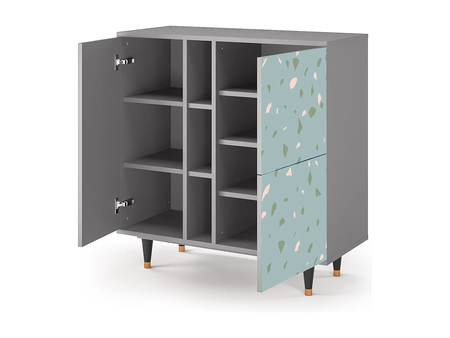 Dressoir - 94х96х41 cm - BS5 - Blue Drops, Grijs