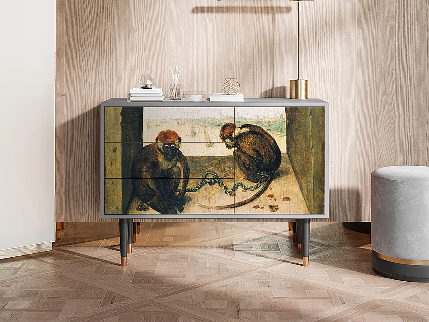 Buffet - 115х84х41 cm - S3 - Two Monkeys, Gris