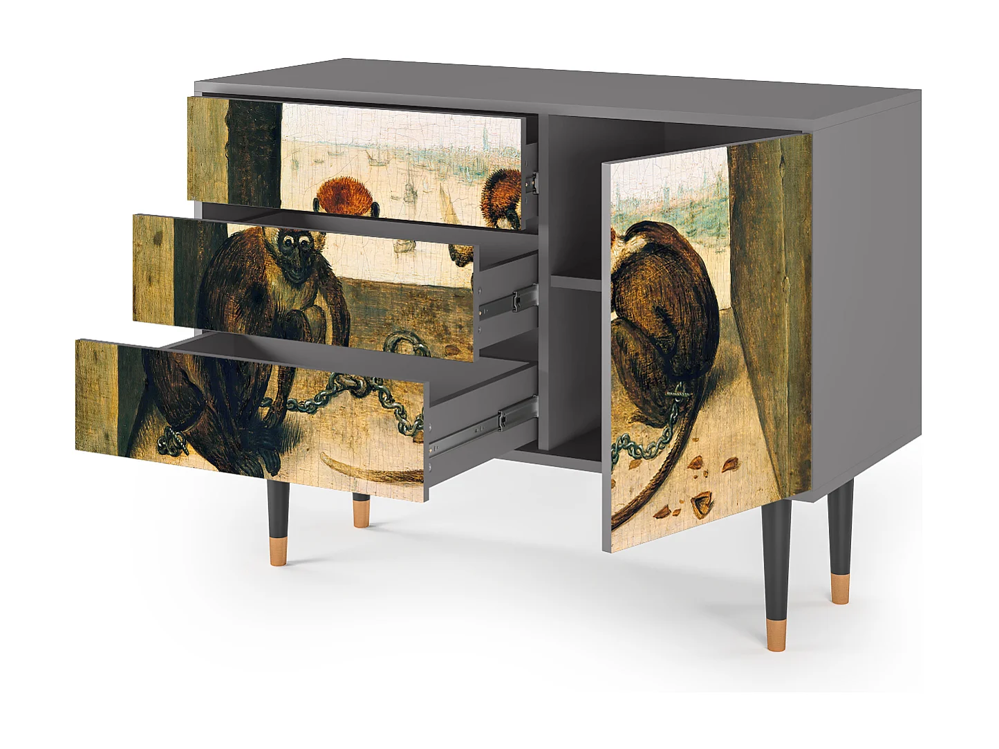 Buffet - 115х84х41 cm - S3 - Two Monkeys, Gris