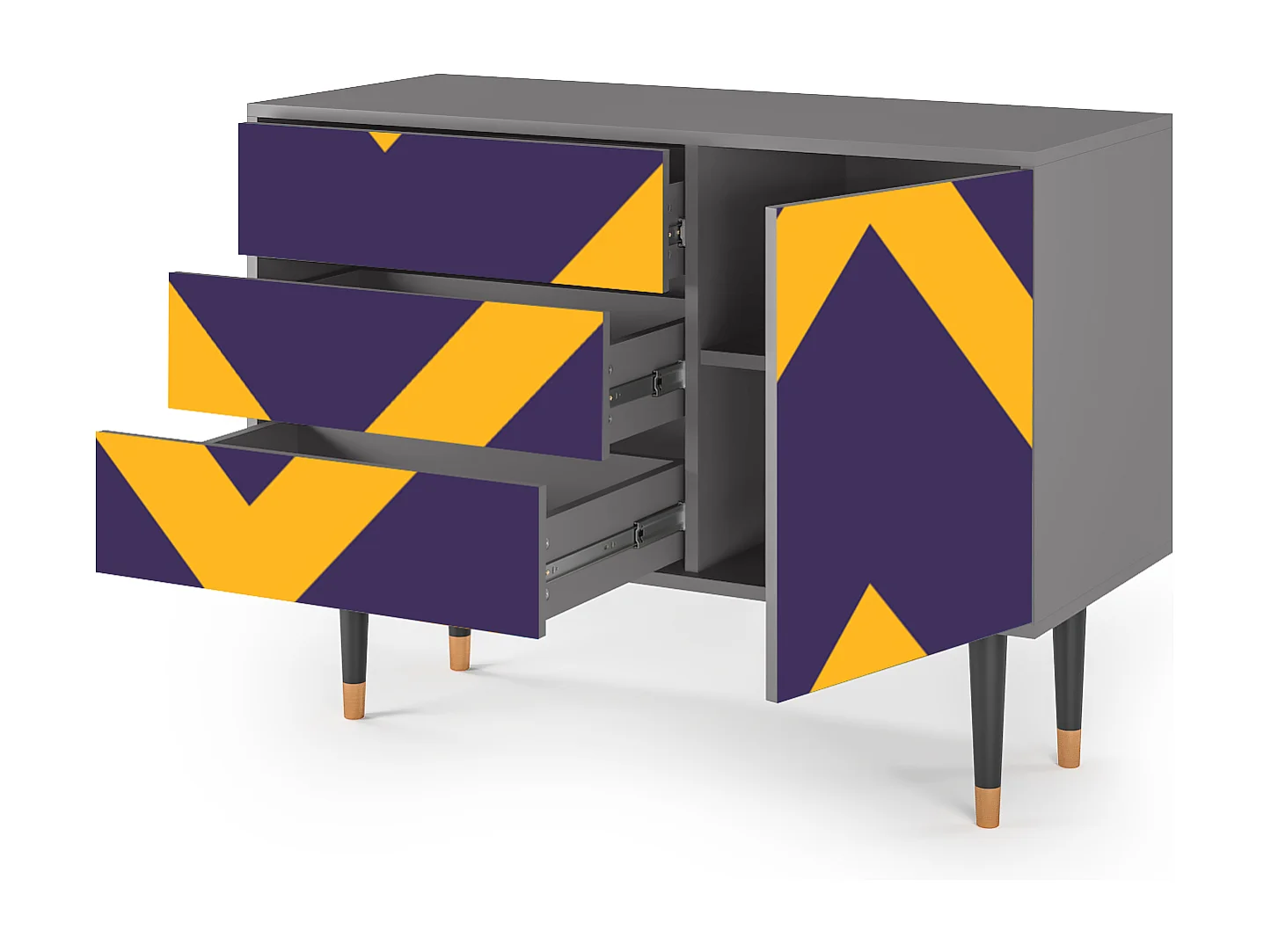 Buffet - 115х84х41 cm - S3 - The Brightest Way, Gris