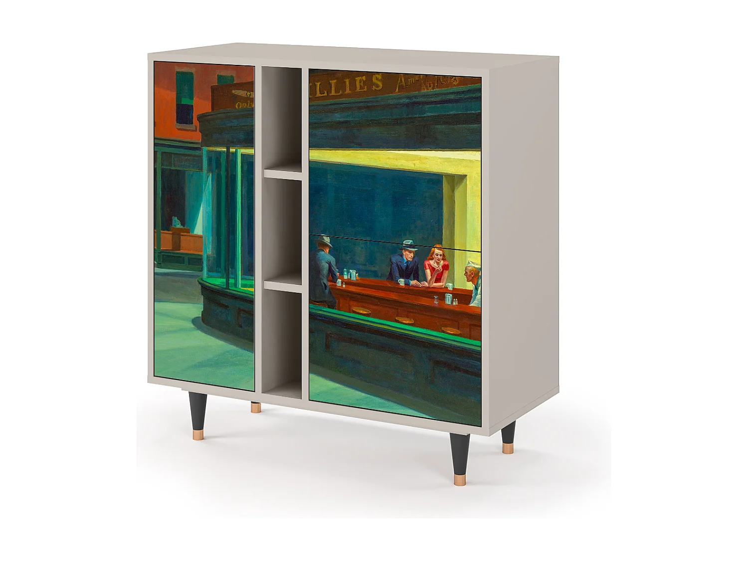 Dressoir - 94х96х41 cm - BS5 - Nighthawks by Hopper, Zand