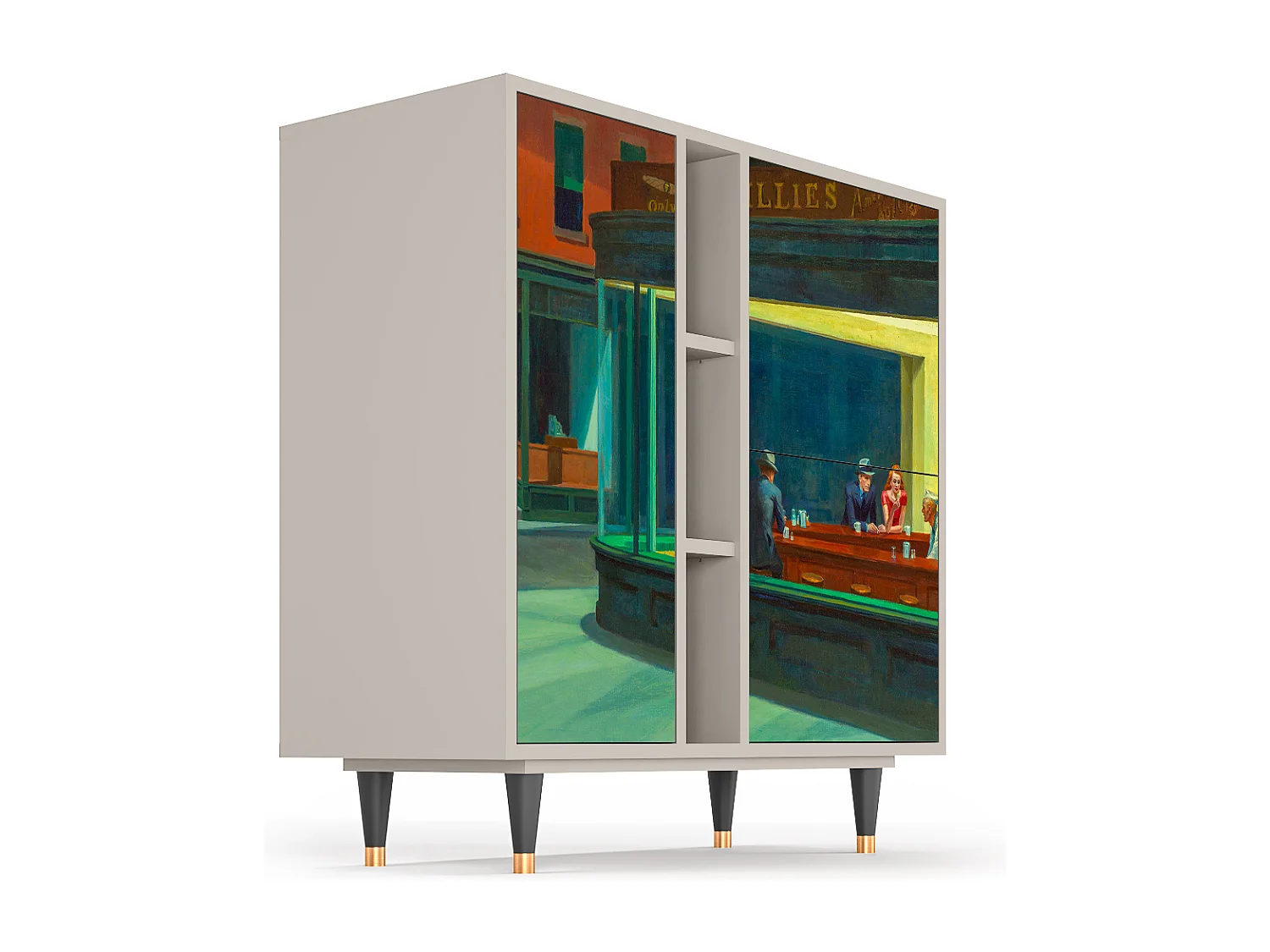 Dressoir - 94х96х41 cm - BS5 - Nighthawks by Hopper, Zand