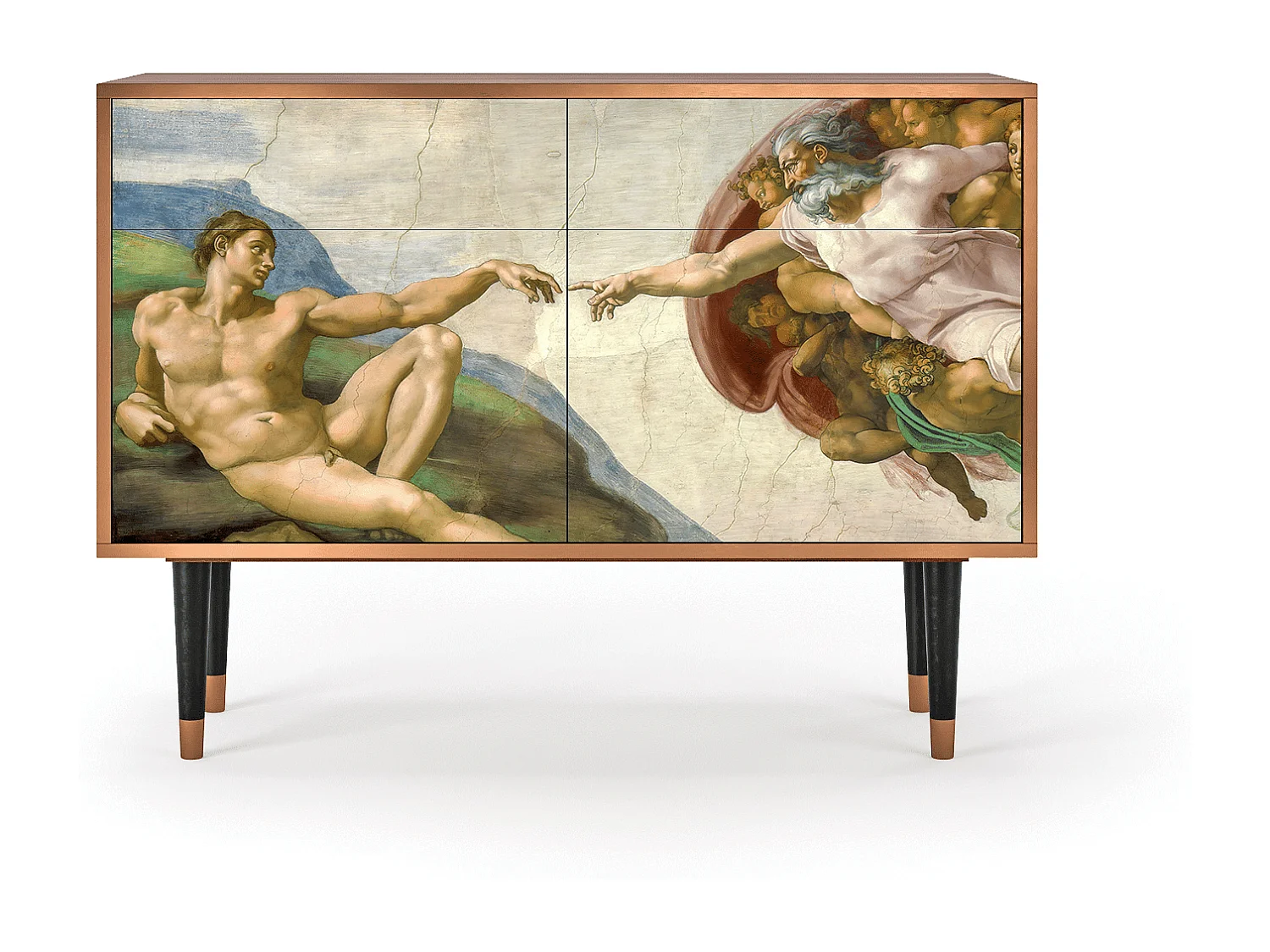 Aparador - 115x85x48 cm - BS4 - The Creation of Adam, Nogueira