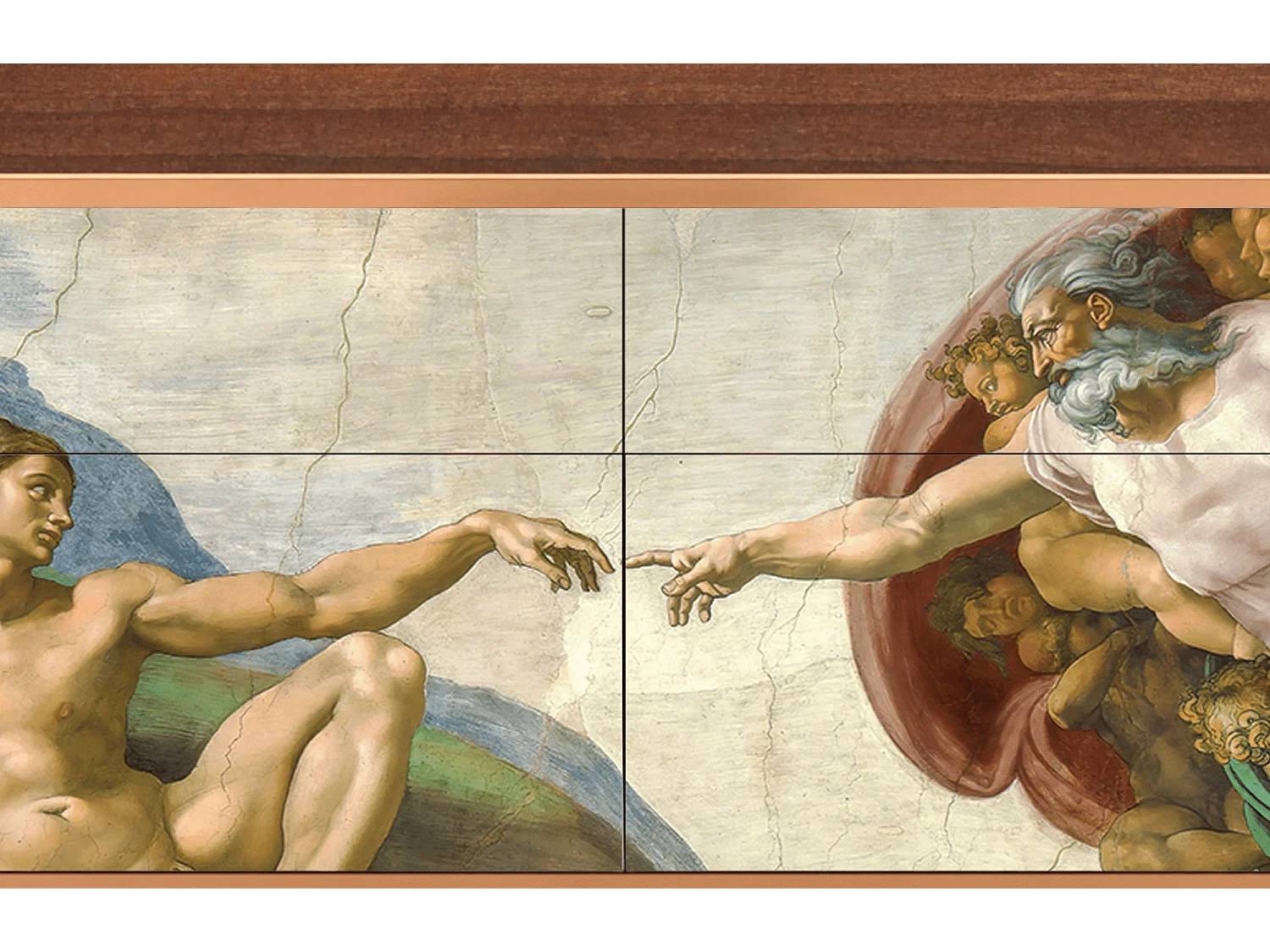 Aparador - 115x85x48 cm - BS4 - The Creation of Adam, Nogueira