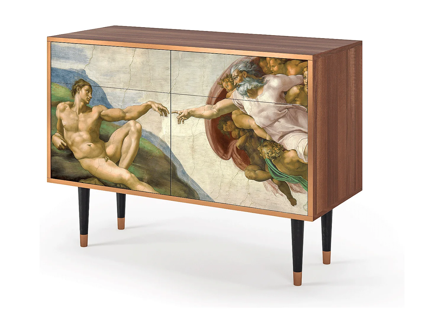 Buffet - 115x85x48 cm - BS4 - The Creation of Adam, Noyer