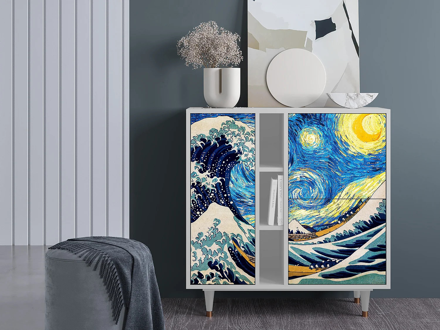 Buffet - 94х96х41 cm - BS5 - Great Wave, Blanc