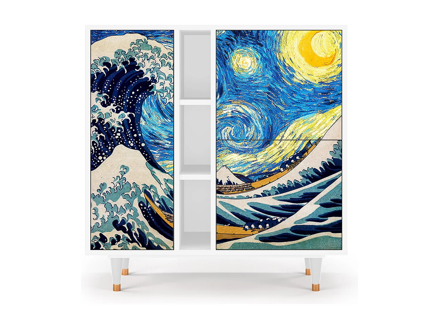 Buffet - 94х96х41 cm - BS5 - Great Wave, Blanc