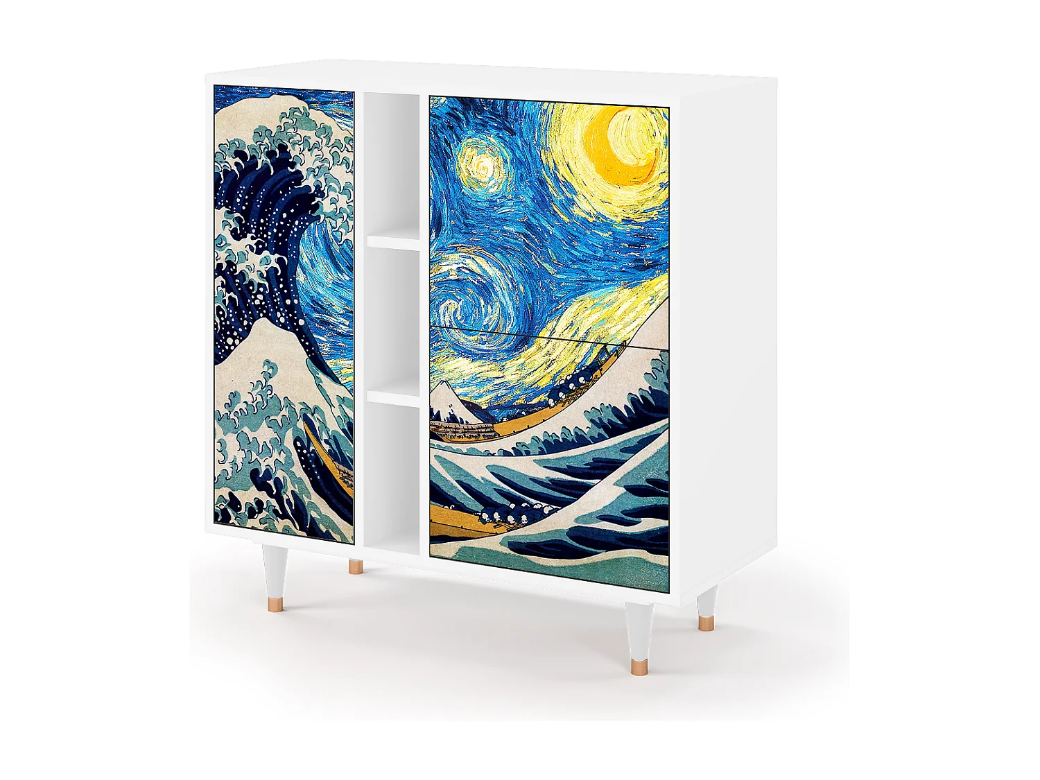 Buffet - 94х96х41 cm - BS5 - Great Wave, Blanc