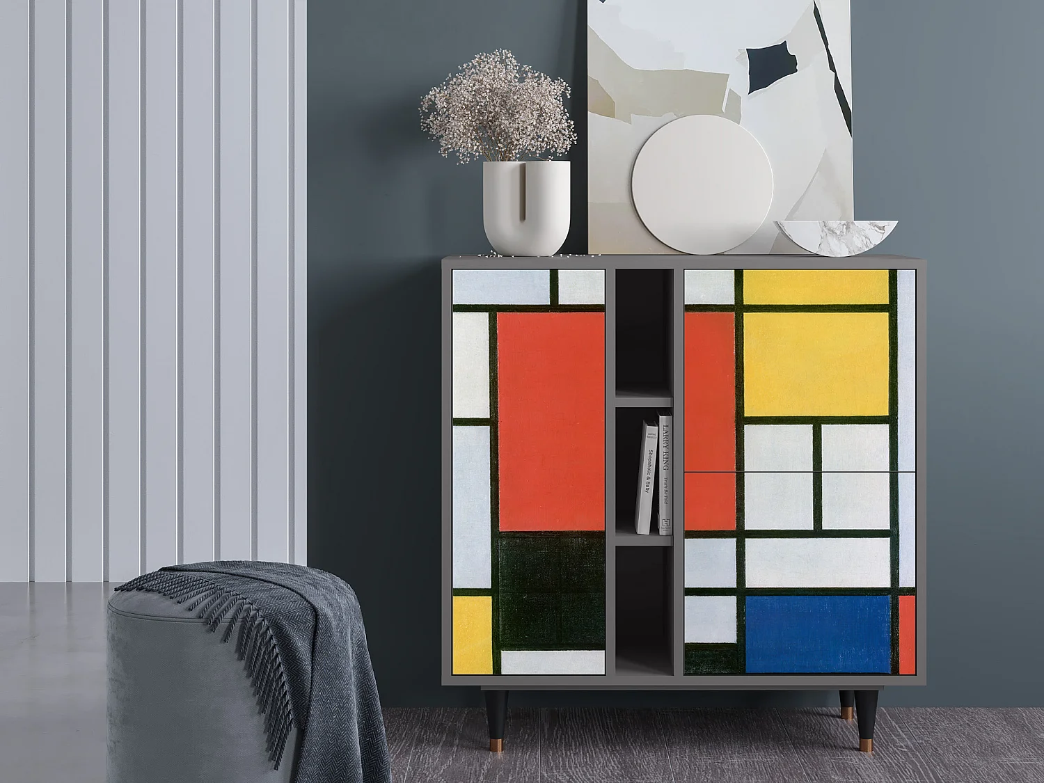 Credenza - 94х96х41 cm - BS5 - Composition, Grigio