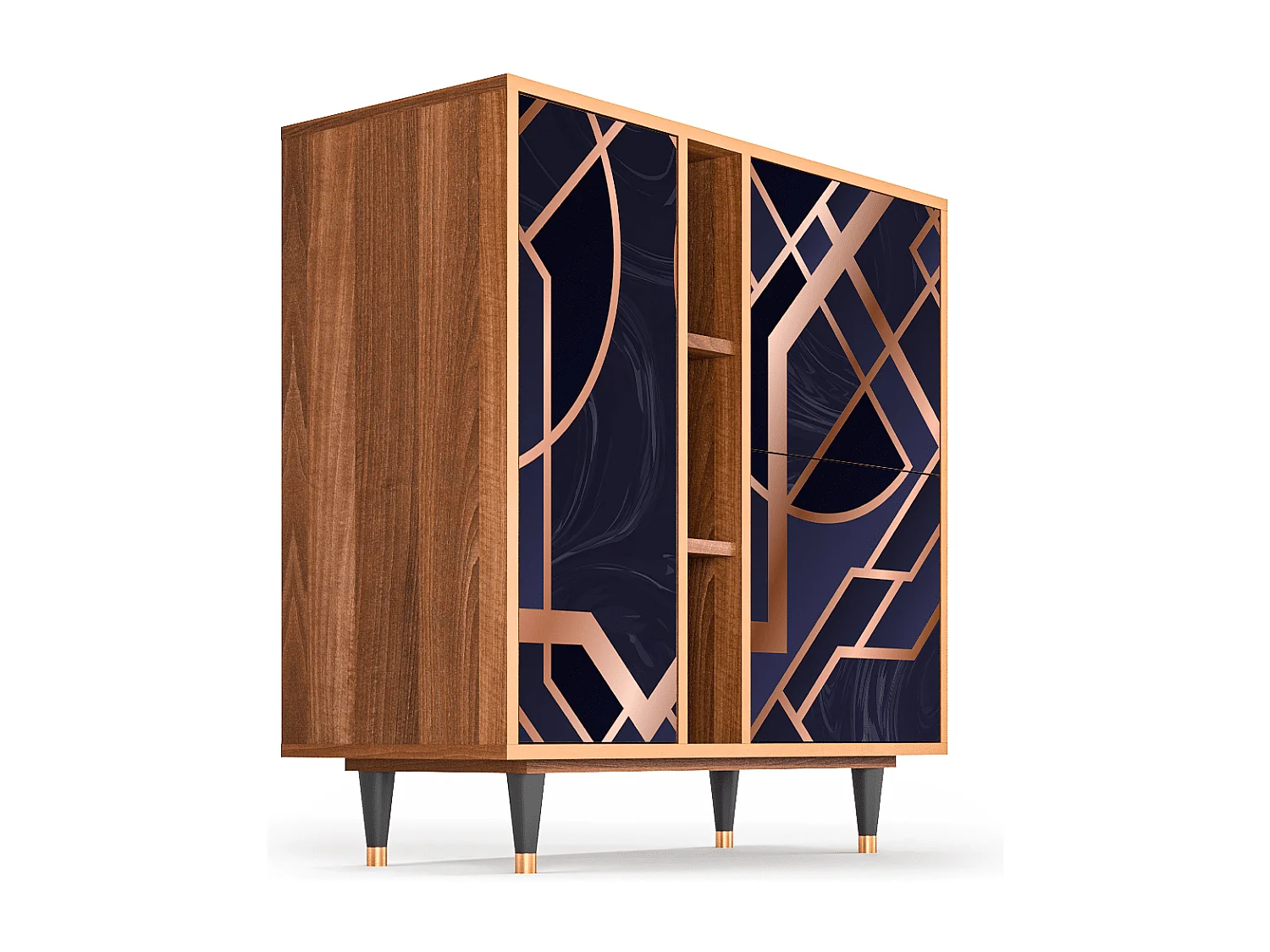 Dressoir - 94х96х41 cm - BS5 - Purple Temple, Walnoot