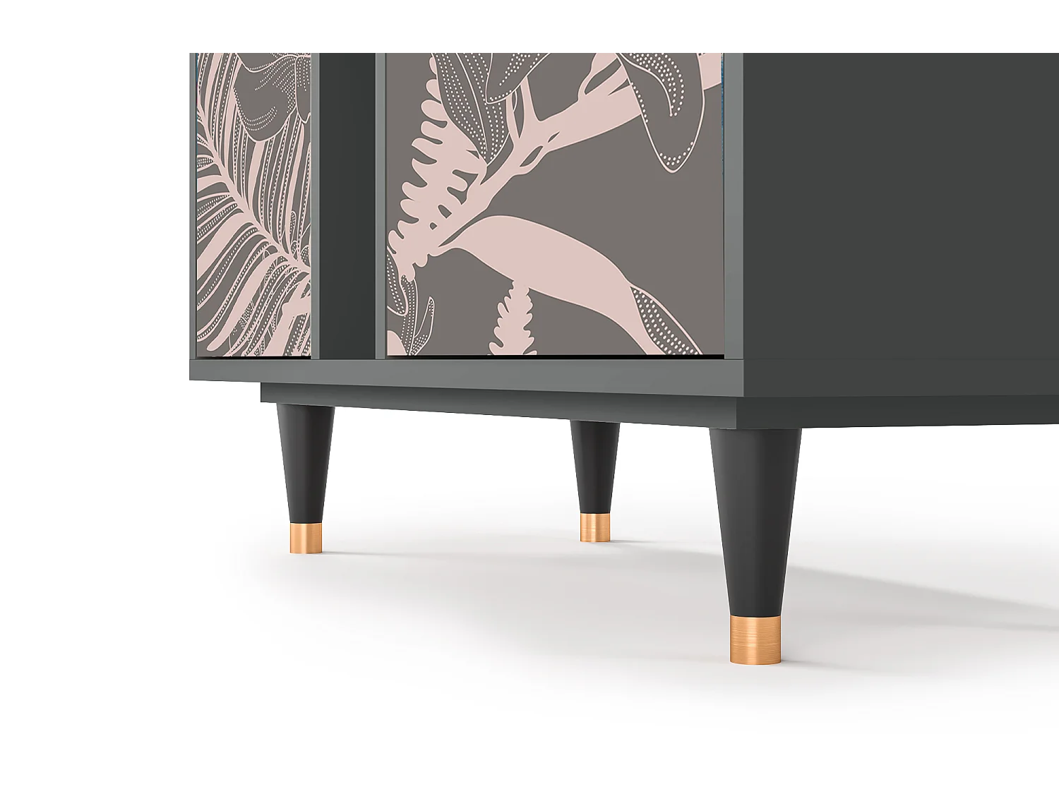 Dressoir - 94х96х41 cm - BS5 - Issabelline Flower, Antraciet