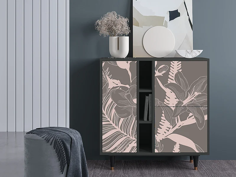 Buffet - 94х96х41 cm - BS5 - Issabelline Flower, Anthracite