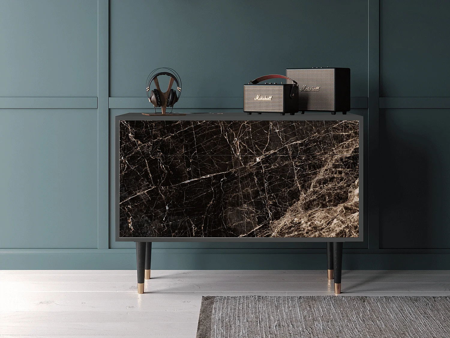 Aparador - 115x85x48 cm - BS4 - Night Abyss, Antracite