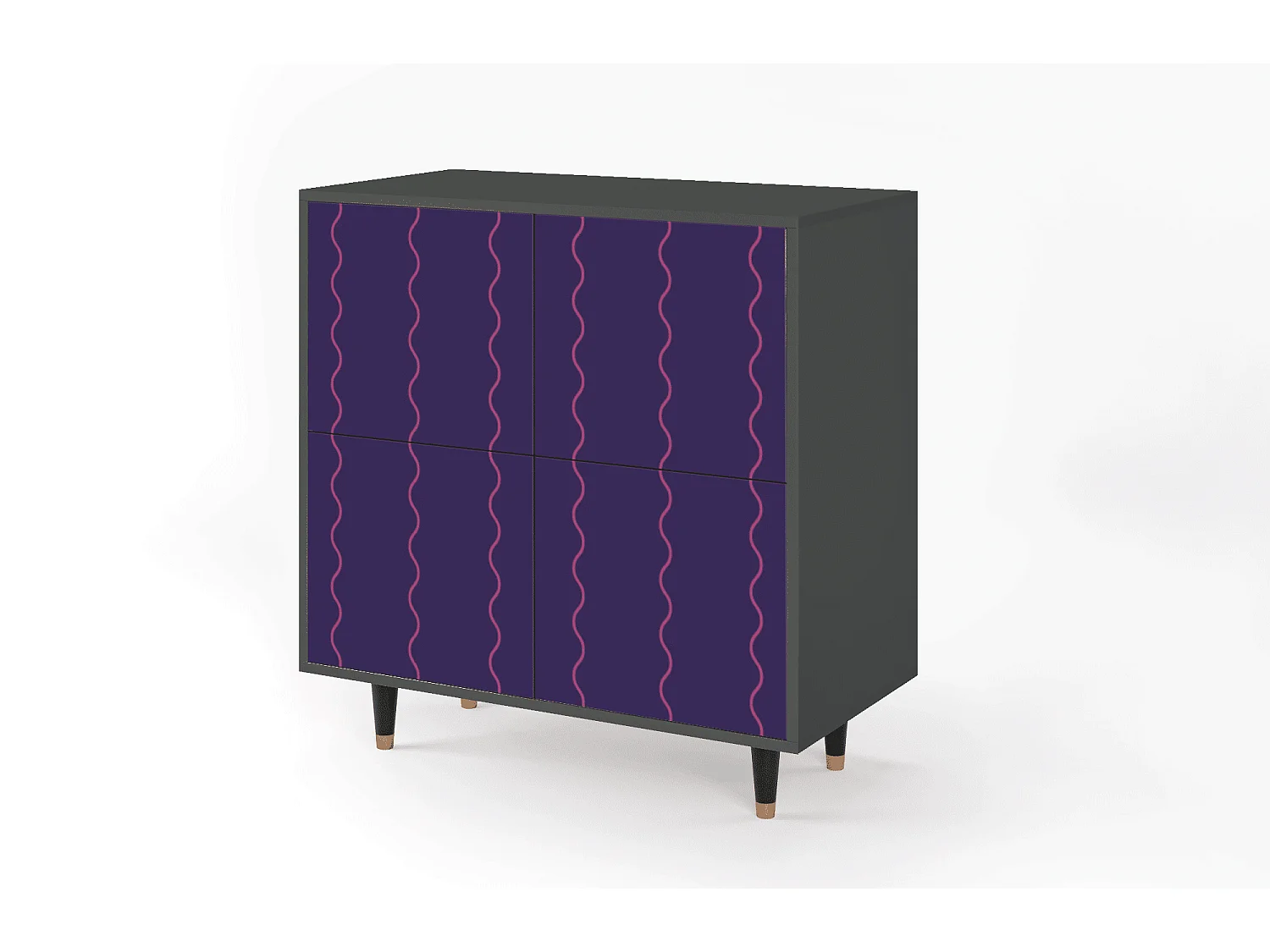 Aparador - 94x96x48 cm - BS3 - Grape Maccaroni, Antracite