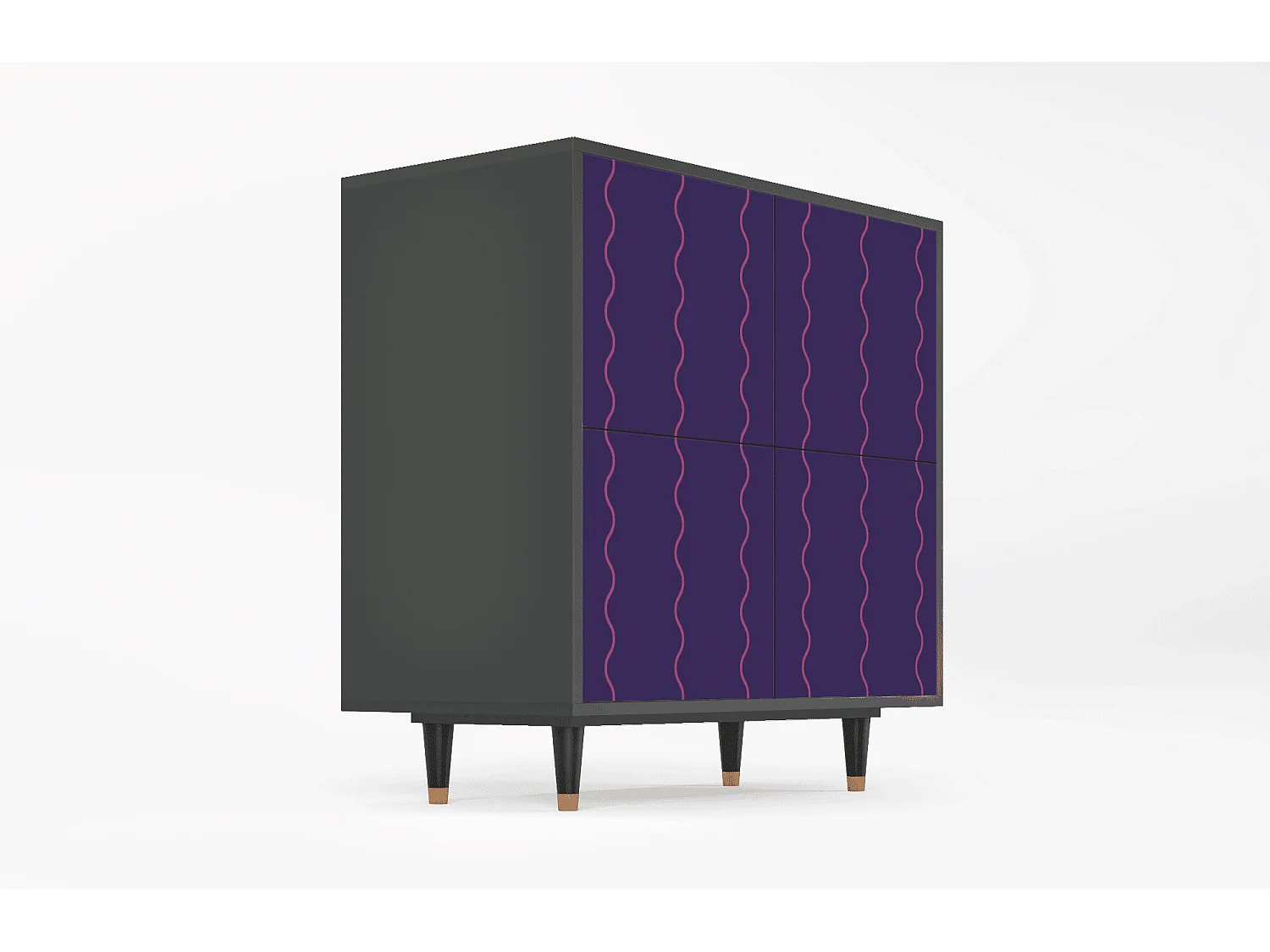 Buffet - 94x96x48 cm - BS3 - Grape Maccaroni, Anthracite