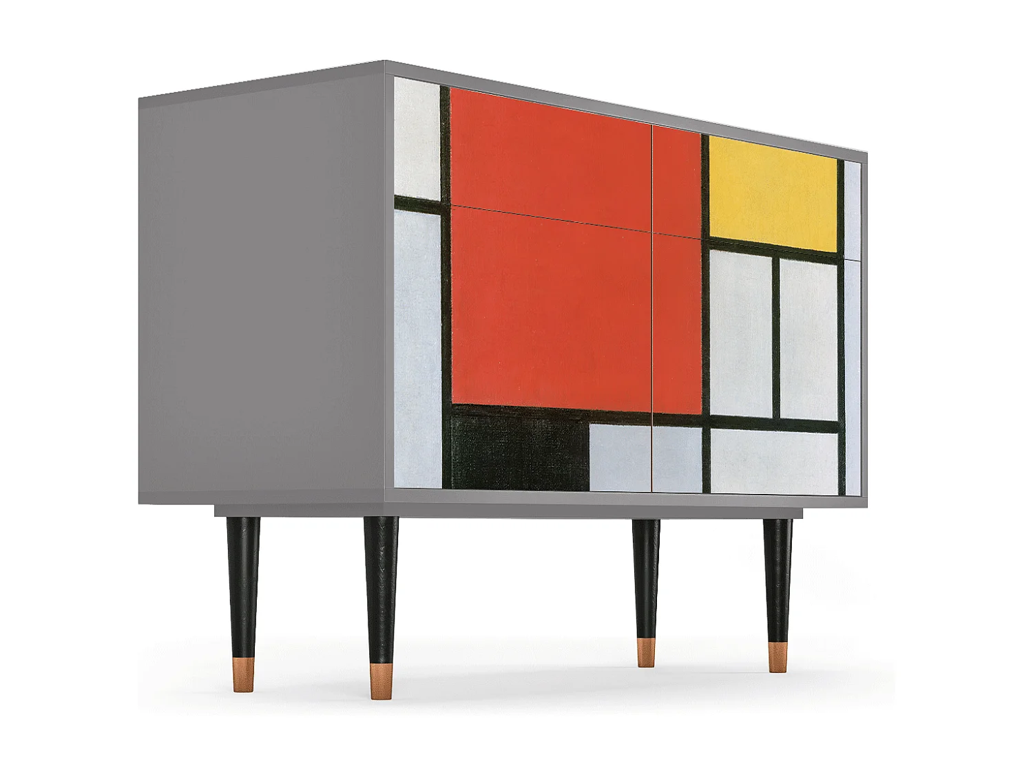 Dressoir - 115x85x48 cm - BS4 - Composition, Grijs