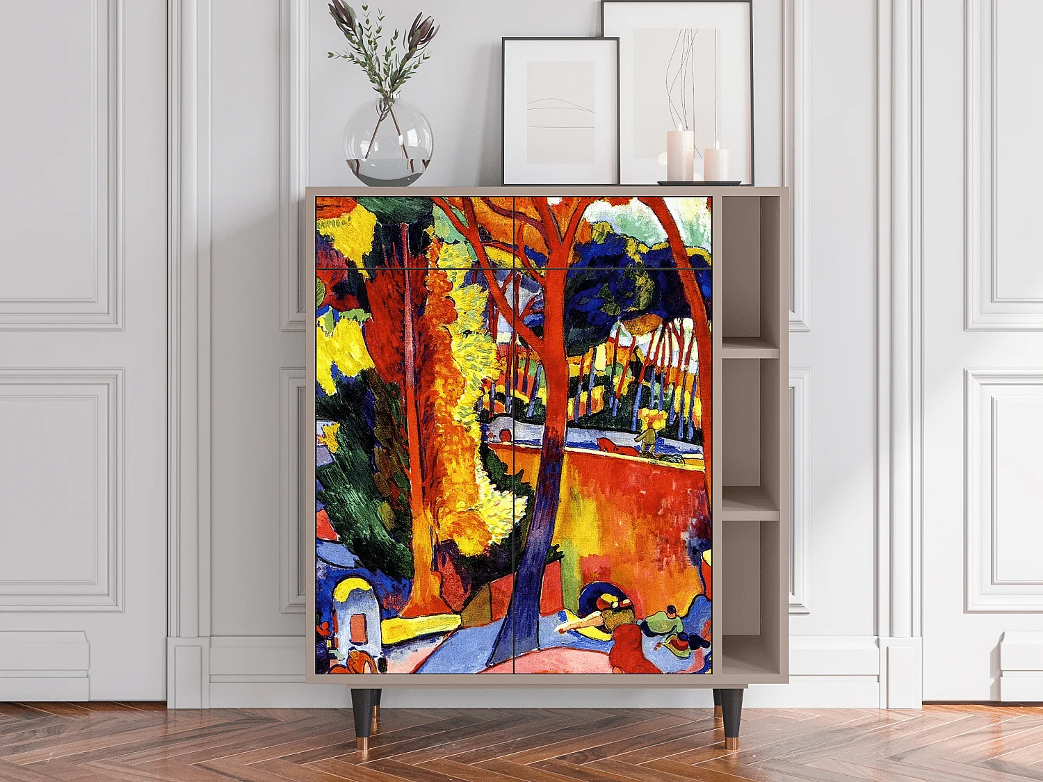 Kredens - 96х110х41 cm - BS6 - The Turning Road, Latte