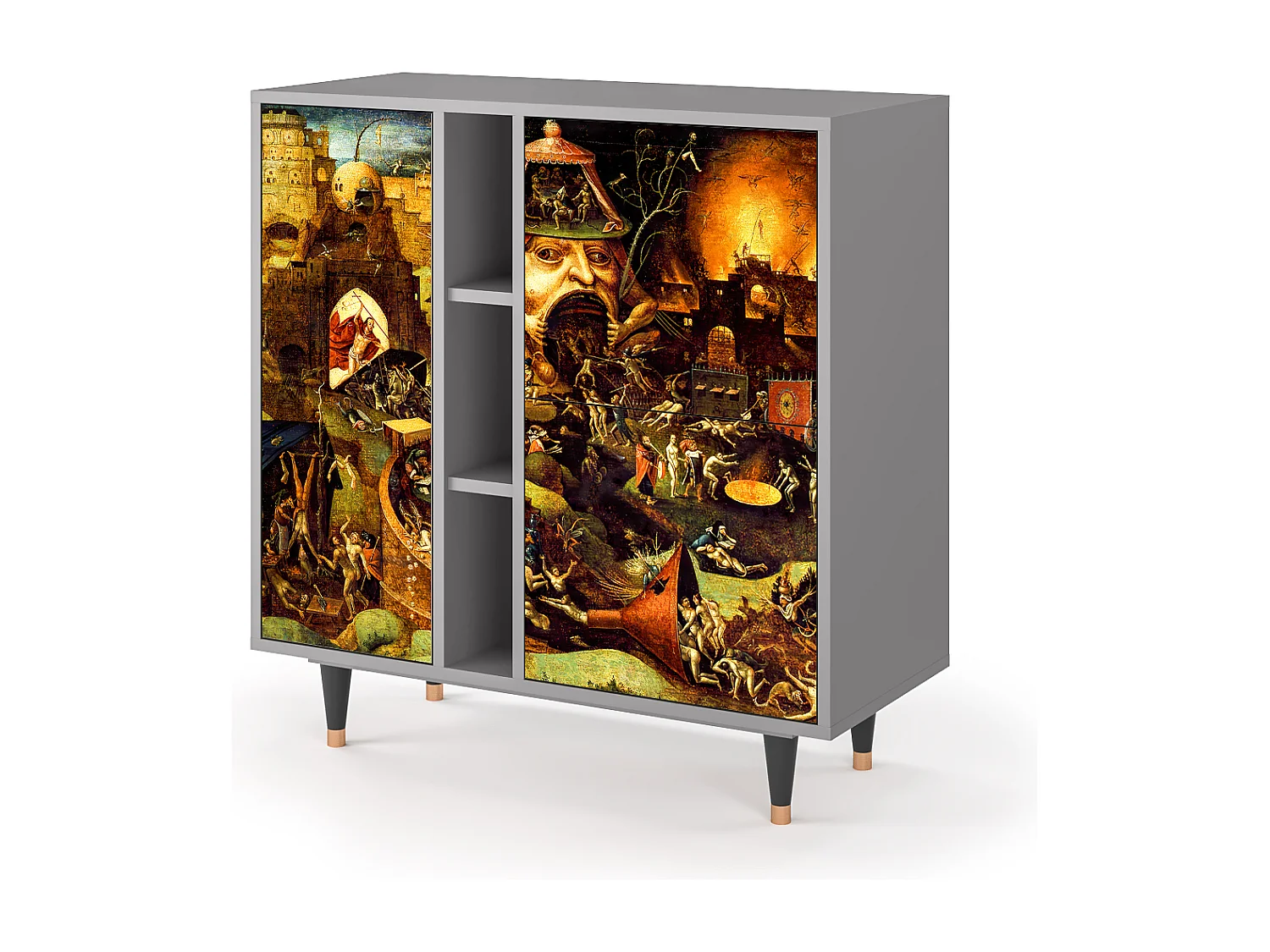 Kredens - 94х96х41 cm - BS5 - Christ in Limbo, Szary