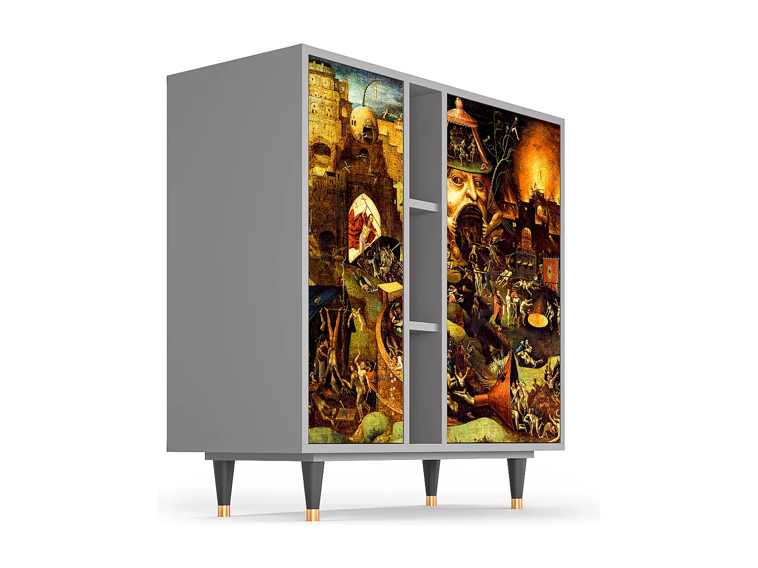 Kredens - 94х96х41 cm - BS5 - Christ in Limbo, Szary