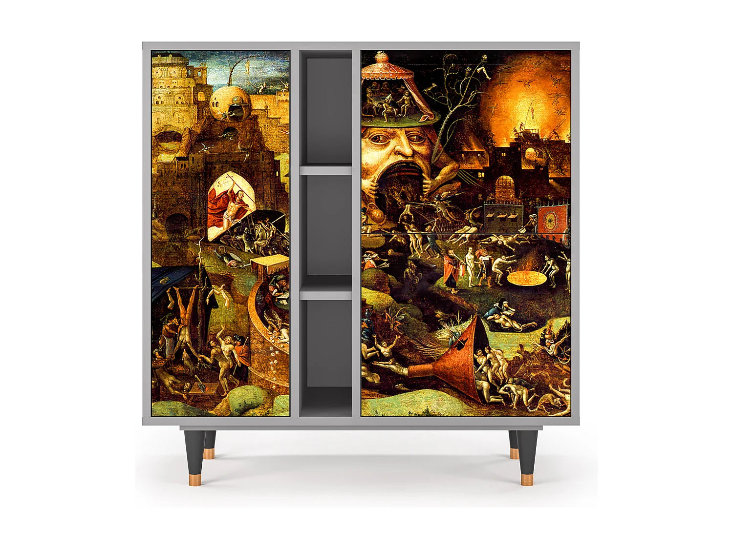 Kredens - 94х96х41 cm - BS5 - Christ in Limbo, Szary