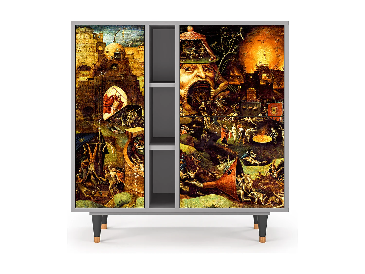 Kredens - 94х96х41 cm - BS5 - Christ in Limbo, Szary