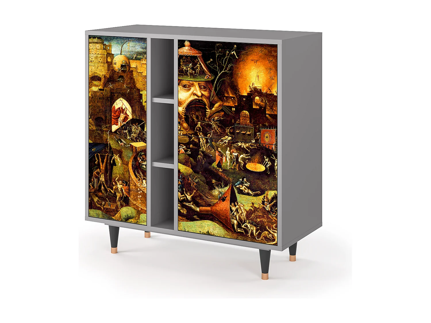 Kredens - 94х96х41 cm - BS5 - Christ in Limbo, Szary