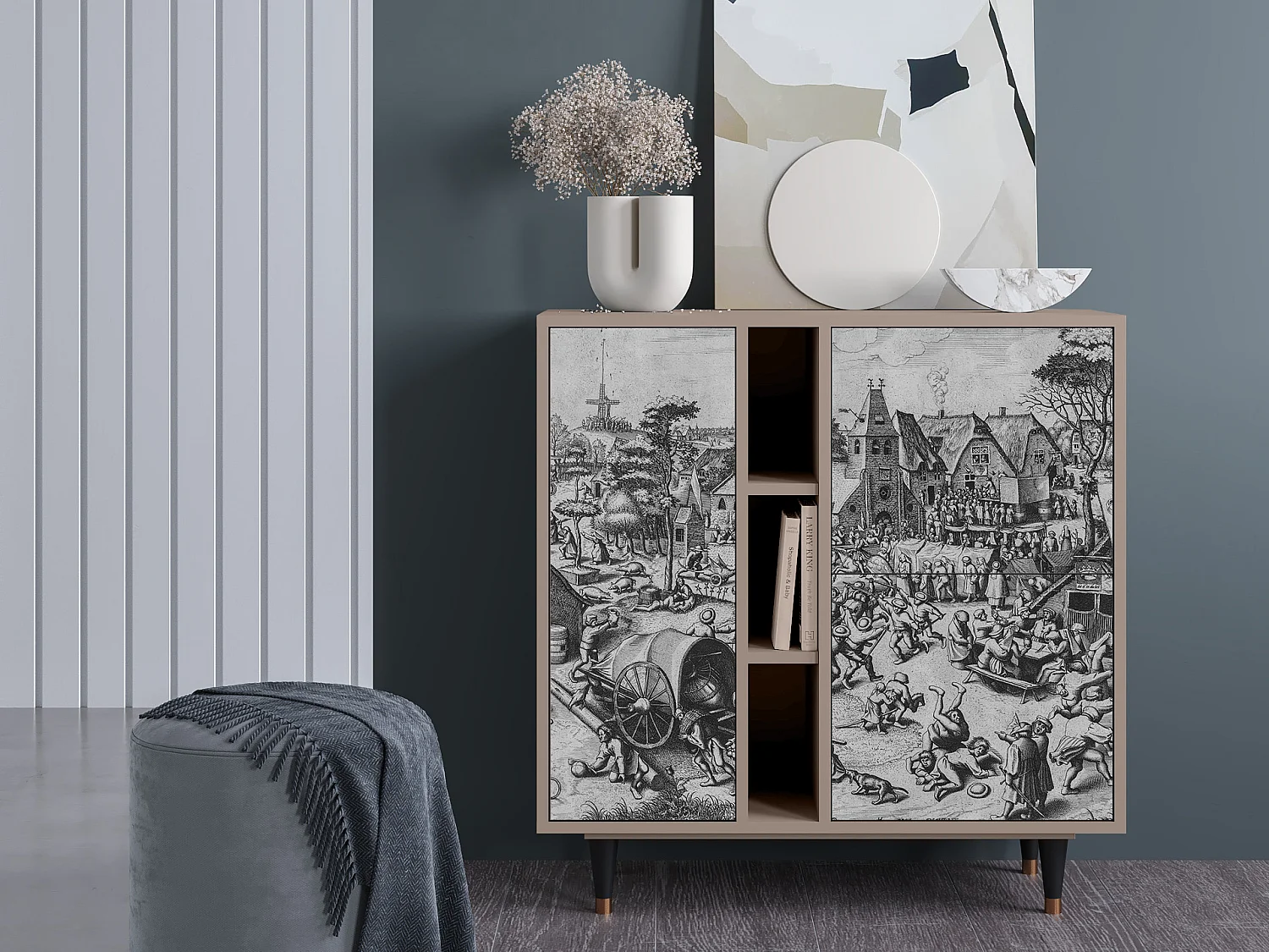 Aparador - 94х96х41 cm - BS5 - The Festival of Saint, Latte