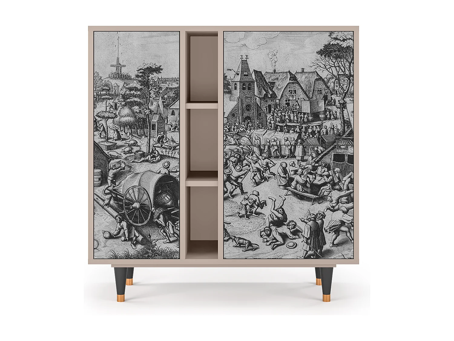 Aparador - 94х96х41 cm - BS5 - The Festival of Saint, Latte