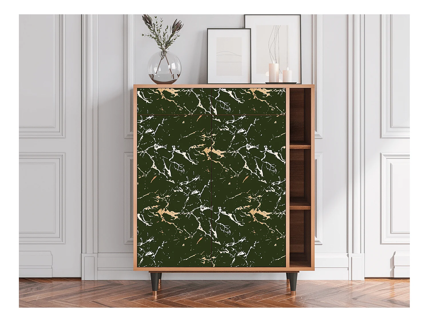 Buffet - 96х110х41 cm - BS6 - Amazon Forest, Noyer