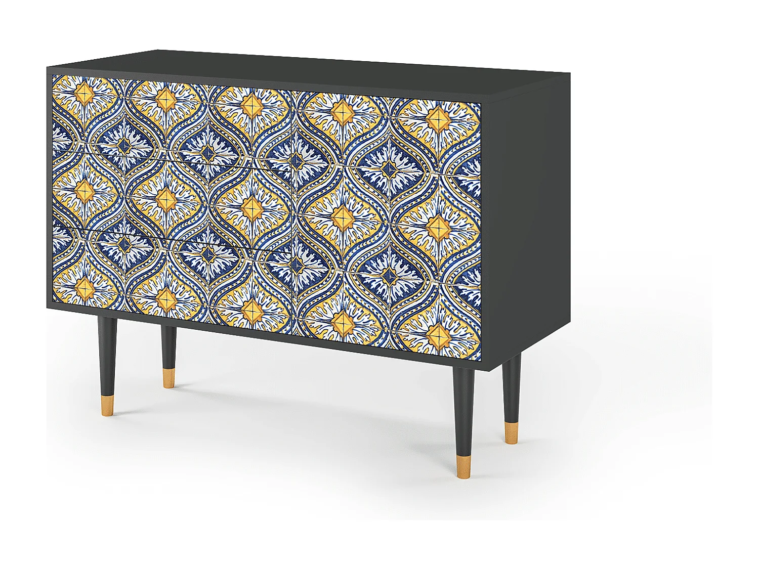 Buffet - 115х84х41 cm - S3 - Illusory Pattern, Anthracite