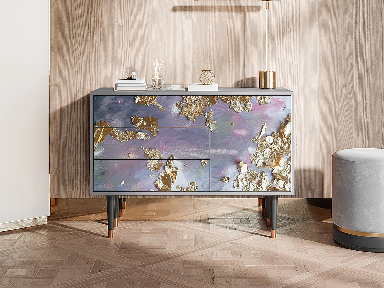 Buffet - 115х84х41 cm - S3 - Planet Earth, Gris