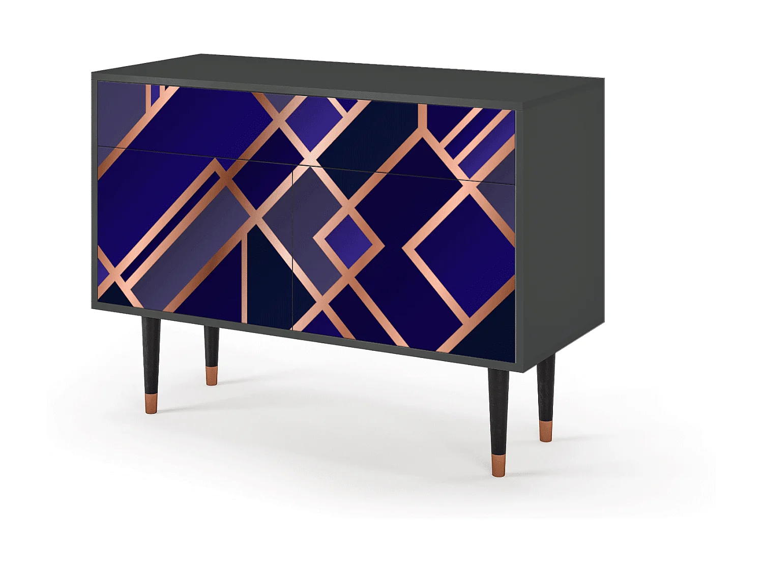 Buffet - 115x85x48 cm - BS4 - Aquamarine Getsby, Anthracite