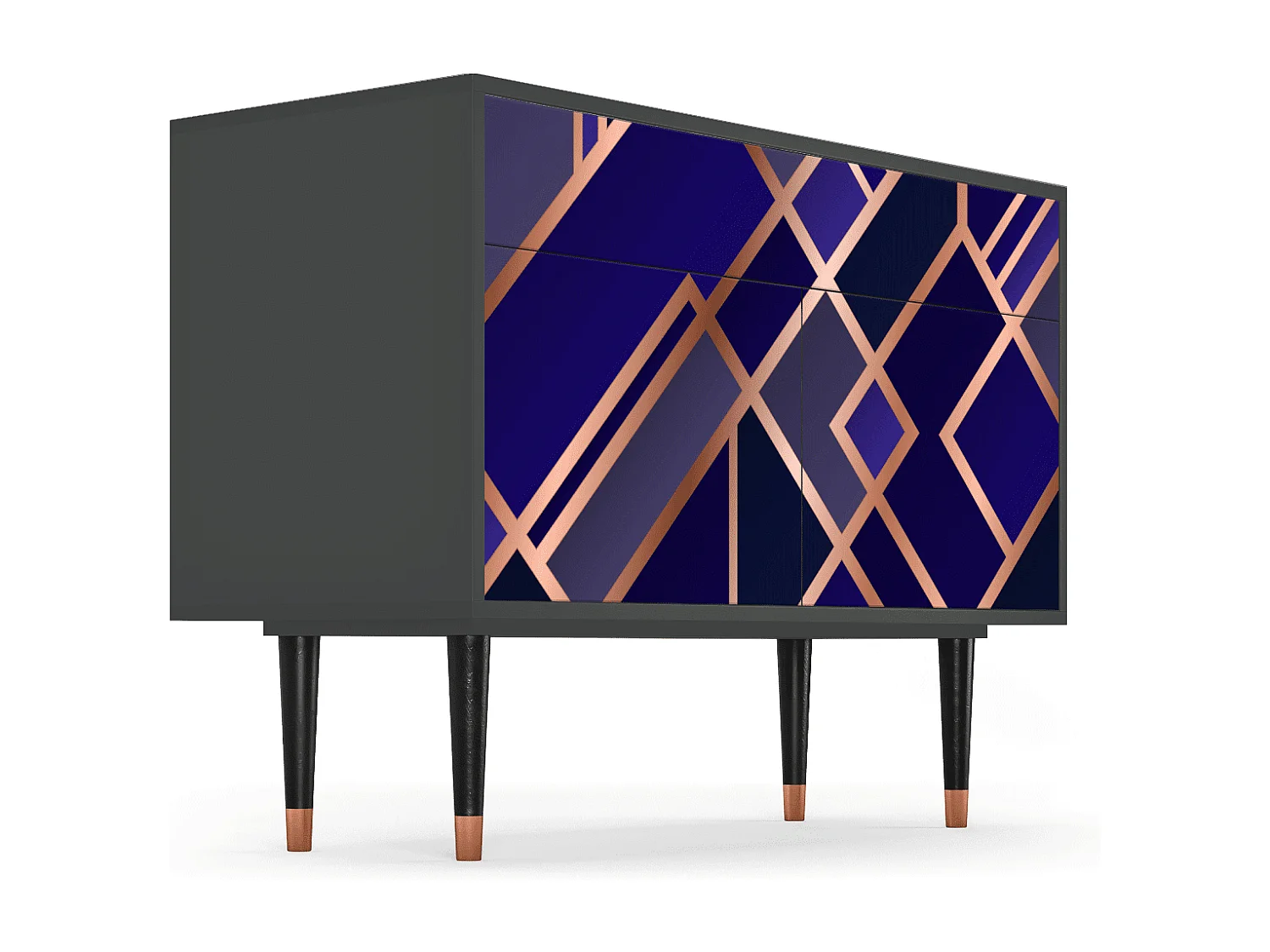 Buffet - 115x85x48 cm - BS4 - Aquamarine Getsby, Anthracite