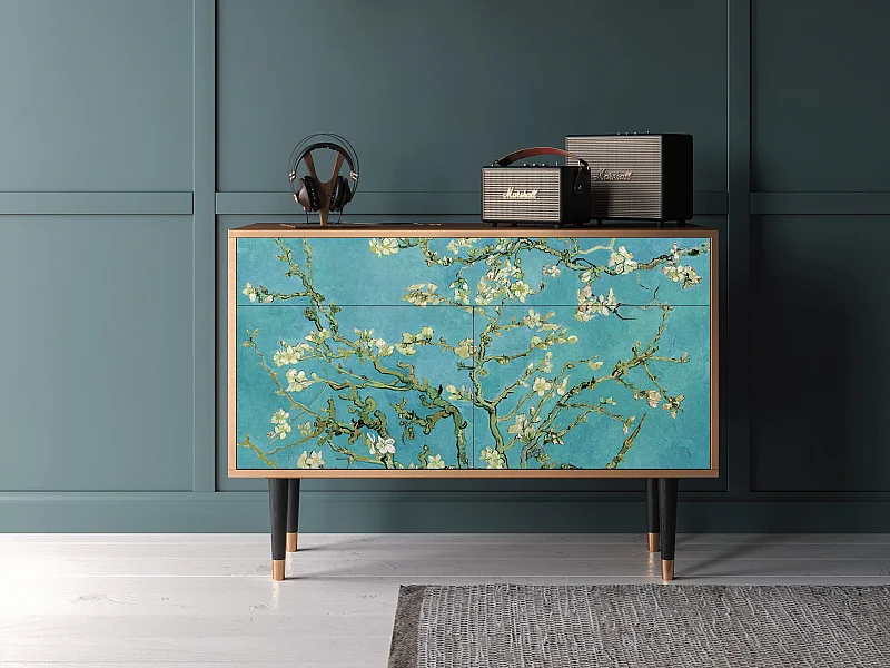 Credenza - 115x85x48 cm - BS4 - Almond Blossom, Noce