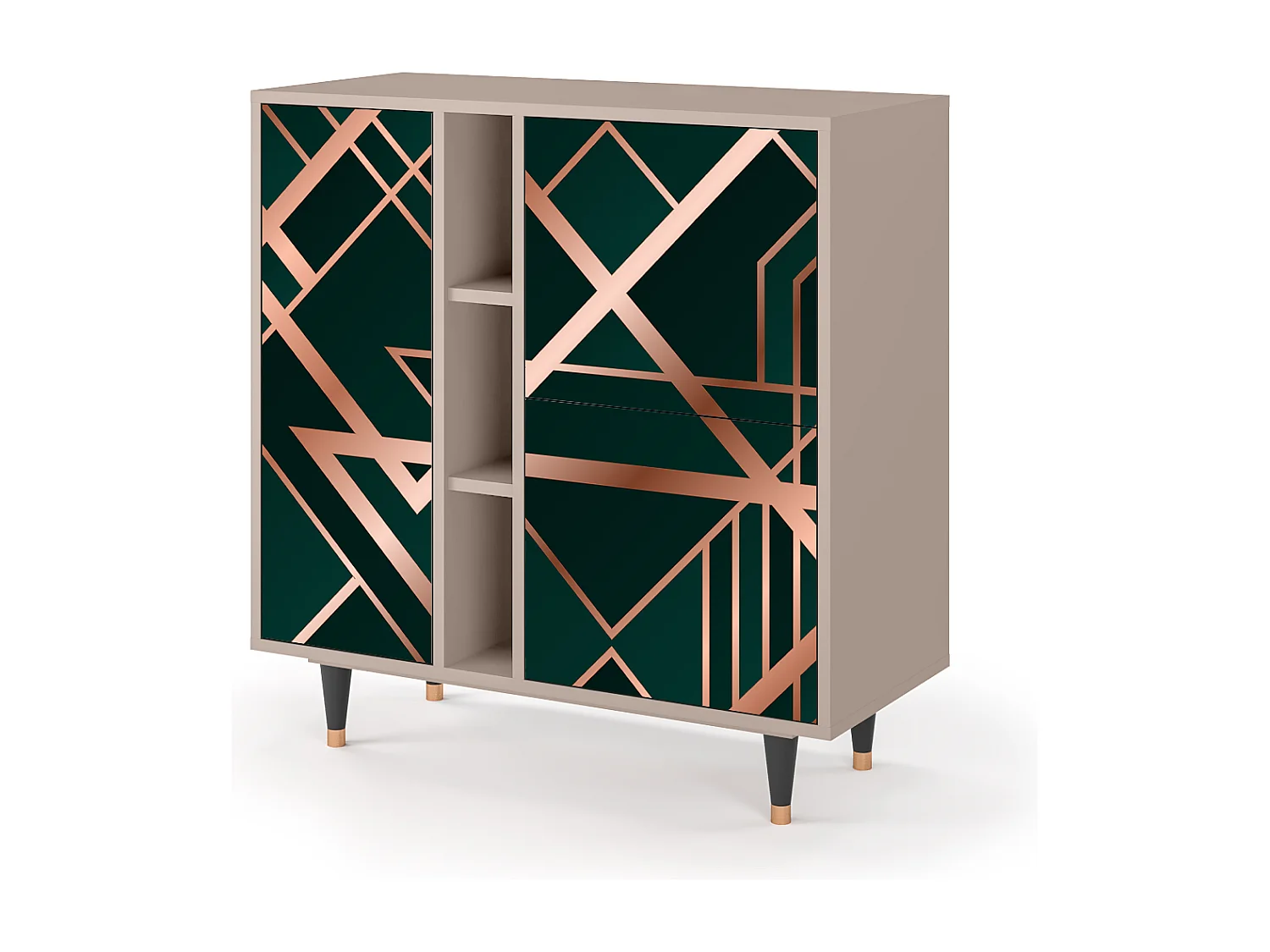 Credenza - 94х96х41 cm - BS5 - Emerald Gatsby, Latte