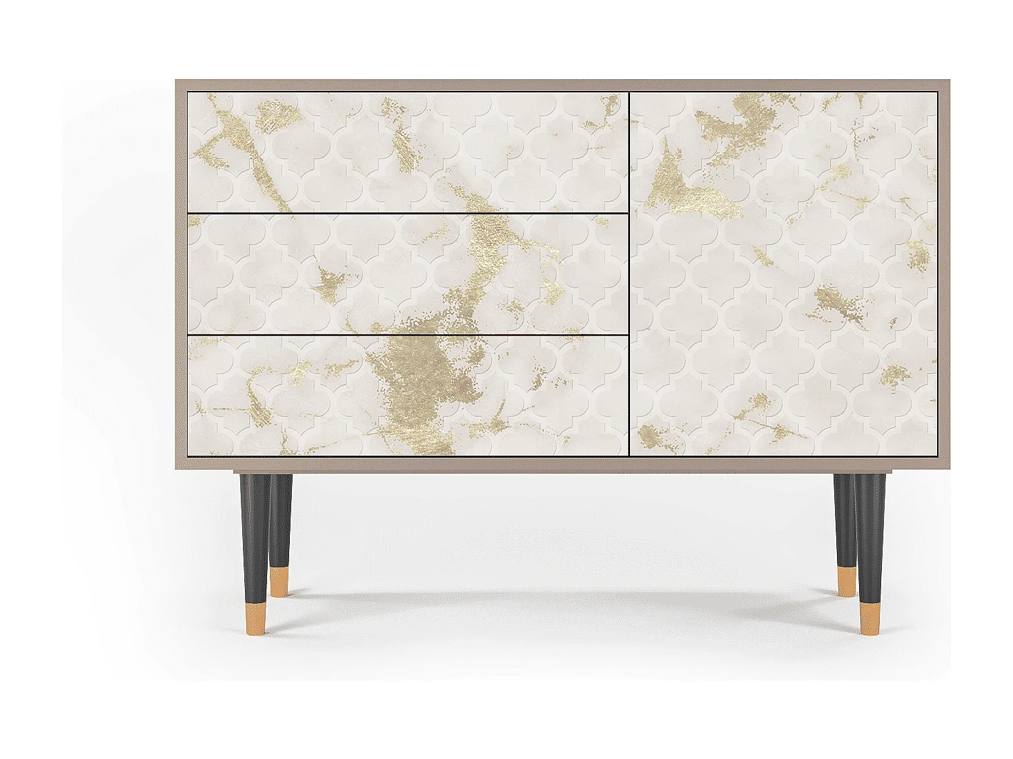 Kredens - 115х84х41 cm - S3 - Sahara desert, Latte