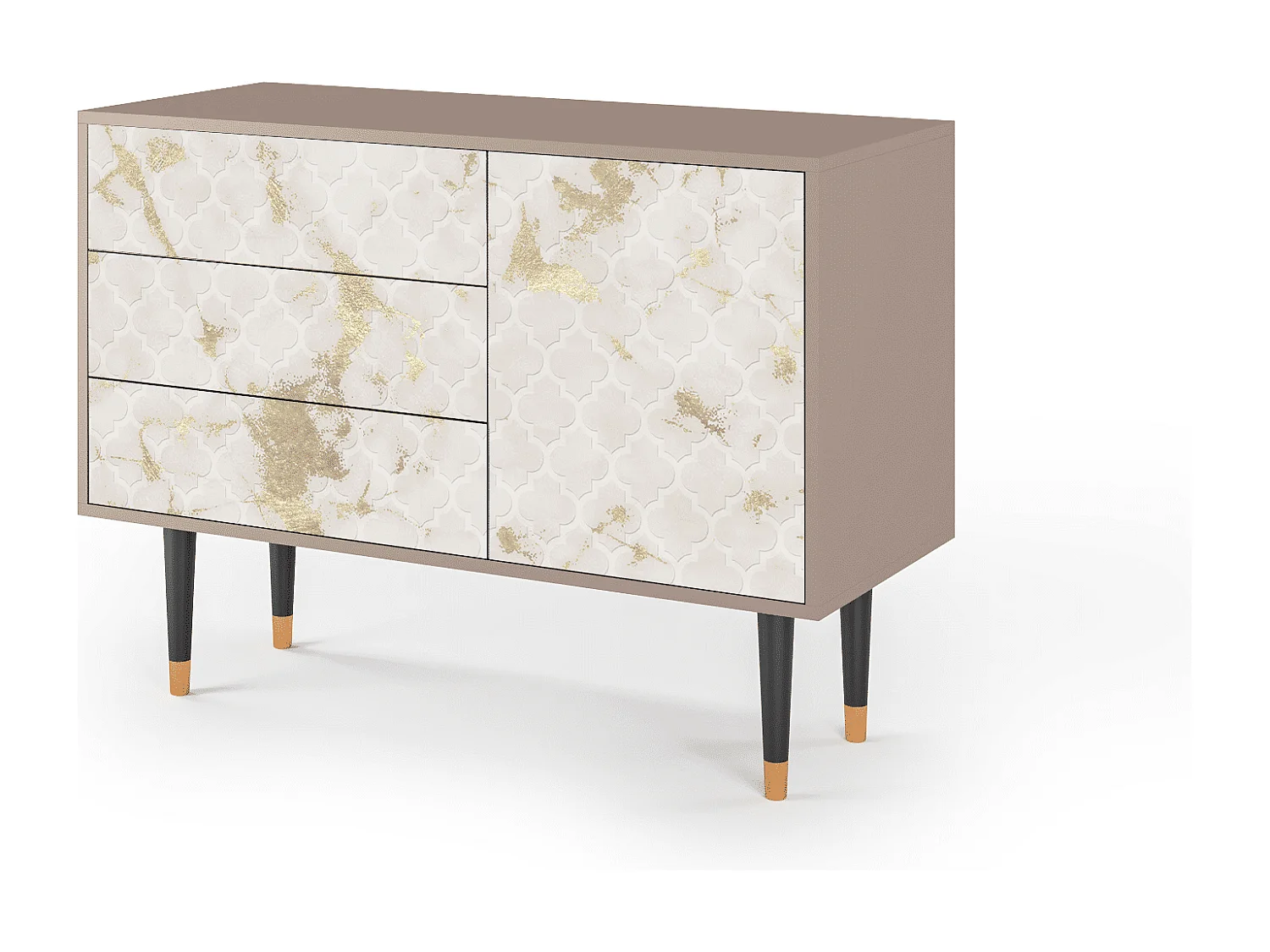 Kredens - 115х84х41 cm - S3 - Sahara desert, Latte