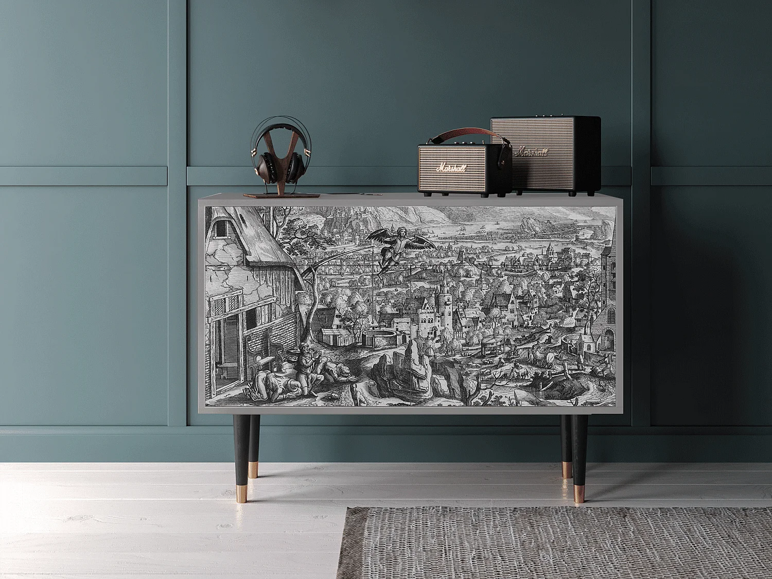 Dressoir - 115x85x48 cm - BS4 - Departure, Grijs