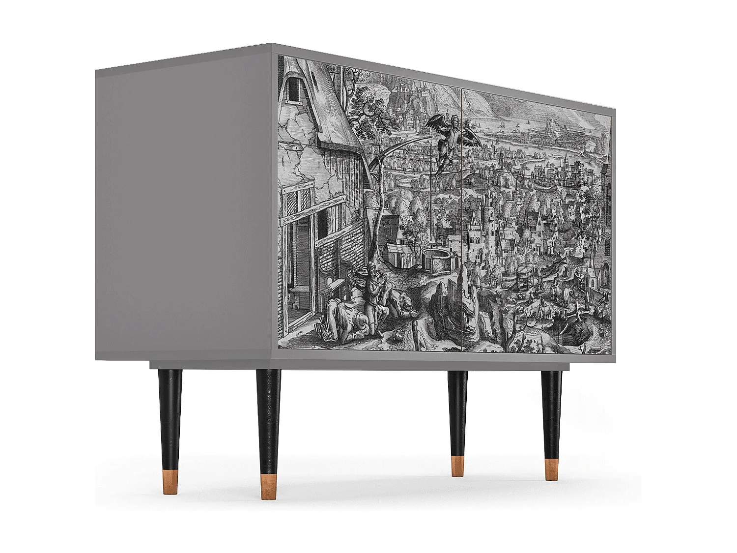 Dressoir - 115x85x48 cm - BS4 - Departure, Grijs