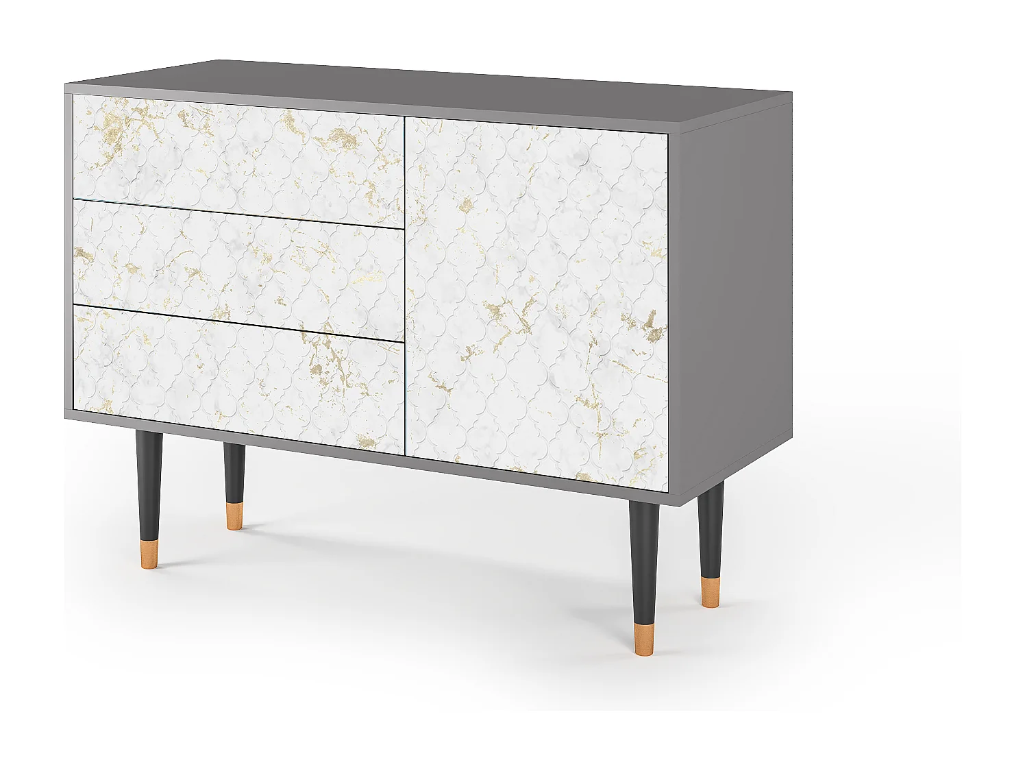 Credenza - 115х84х41 cm - S3 - Sweet Cotton, Grigio