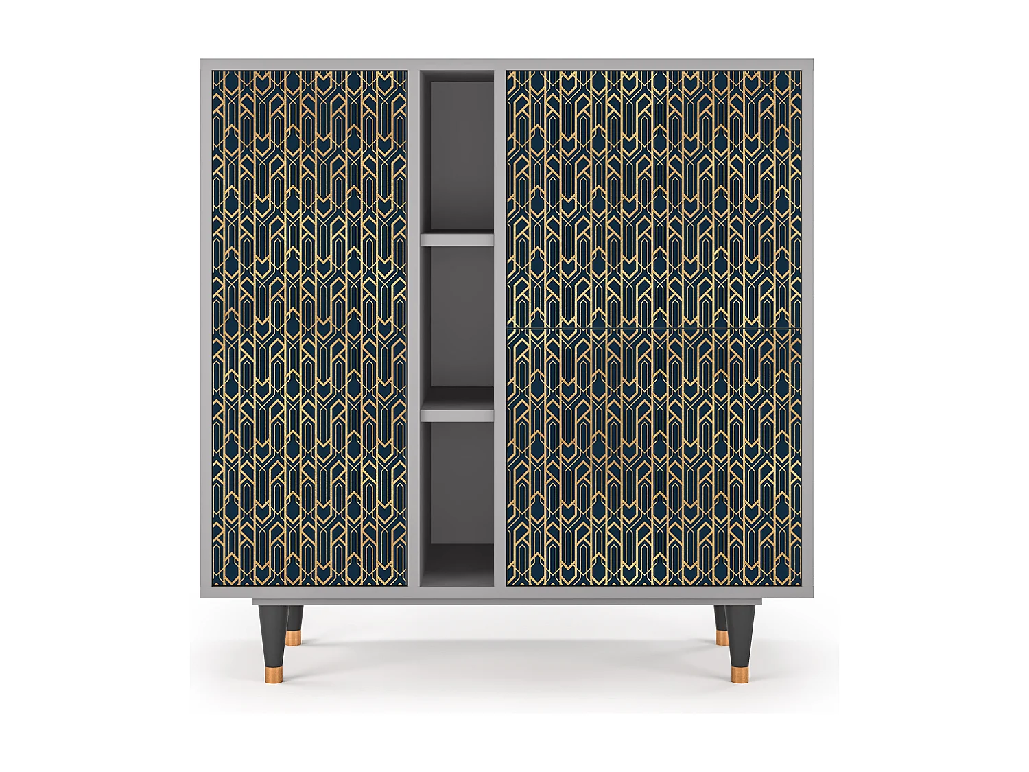 Kredens - 94х96х41 cm - BS5 - Golden Empire, Szary